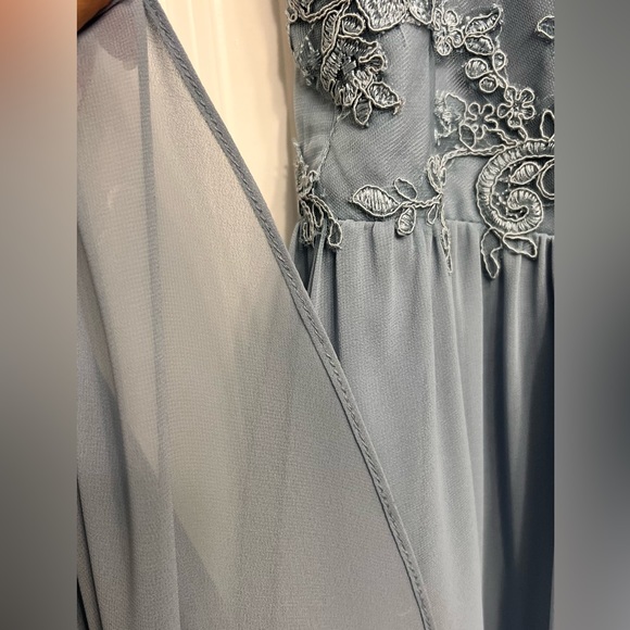 AZAZIE Dusty Blue Dress size 12 - Picture 6 of 10